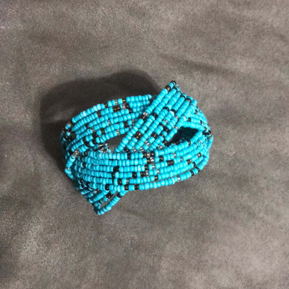 Turquoise Beaded Cuff